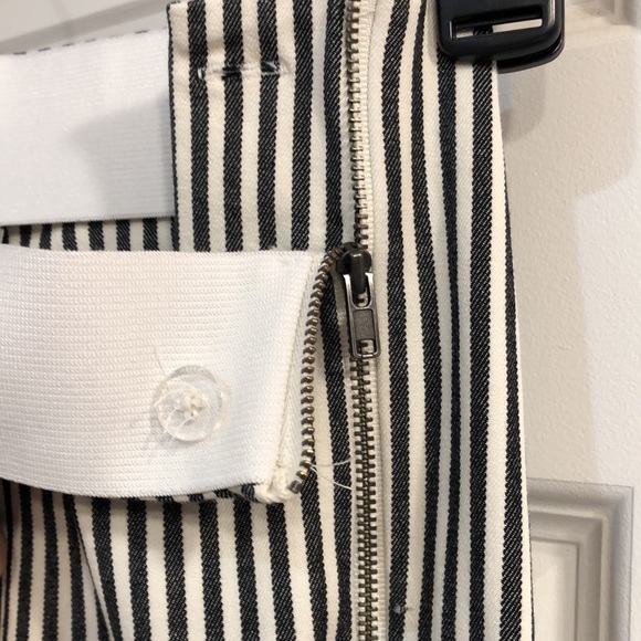 A New Day Grey and White Striped Ankle Pants - Picture 7 of 7